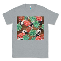 Heather Grey succulents and cowhide Classic Tee - TumblerDesignByShophia