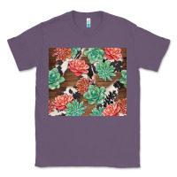 Lavender succulents and cowhide Classic Tee - TumblerDesignByShophia