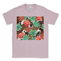 Lilac succulents and cowhide Classic Tee - TumblerDesignByShophia