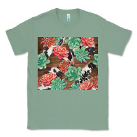 Sage succulents and cowhide Classic Tee - TumblerDesignByShophia