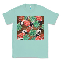 Seafoam succulents and cowhide Classic Tee - TumblerDesignByShophia