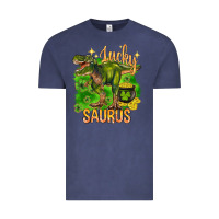 Vintage Denim St. Patrick's day lucky Saurus Vintage Tee - HowdyJamesFarm
