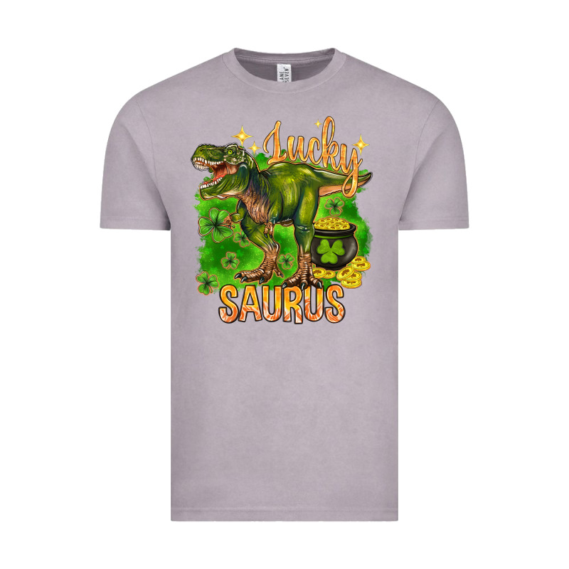 St. Patrick's Day Lucky Saurus Vintage Tee by HowdyJamesFarm | Teevron