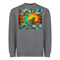 Storm sunflower desert cactus turquoise crescent Heavyweight Sweatshirt - Artiststas