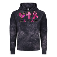 Cloud Black Love Faith cure Breast Cancer Vintage Hoodie - FaDigitalArtStudio