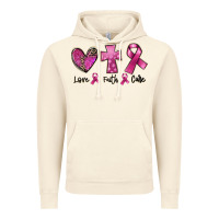 Vintage Artic Love Faith cure Breast Cancer Vintage Hoodie - FaDigitalArtStudio