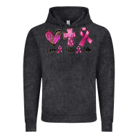 Vintage Black Love Faith cure Breast Cancer Vintage Hoodie - FaDigitalArtStudio