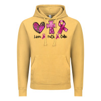 Vintage Mustard Love Faith cure Breast Cancer Vintage Hoodie - FaDigitalArtStudio