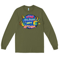 Army Green Cure ableism not Autism Long Sleeve Tee - FaDigitalArtStudio