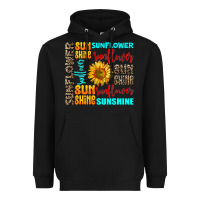 Black sunflower sunshine Heavyweight Hoodie - AdoDesignShop
