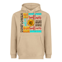 Mushroom sunflower sunshine Heavyweight Hoodie - AdoDesignShop