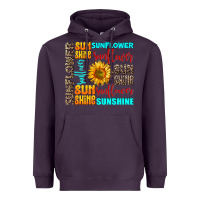 Plum sunflower sunshine Heavyweight Hoodie - AdoDesignShop