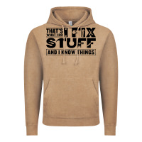 Vintage Coffee that's what i do i fix stuff and i know things funny Vintage Hoodie - maiPhamDesign