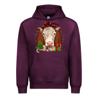 Mauve Wine Christmas Hereford Urban Hoodie - JahusDesignShop