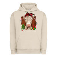 Pigment French Oak Christmas Hereford Urban Hoodie - JahusDesignShop
