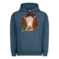 Pigment Midnight Navy Christmas Hereford Urban Hoodie - JahusDesignShop