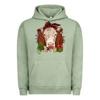 Pigment Oil Green Christmas Hereford Urban Hoodie - JahusDesignShop