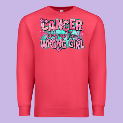 Cancer Pick Up The Wrong Girl Premium Sweatshirt Designed By Adodesignshop