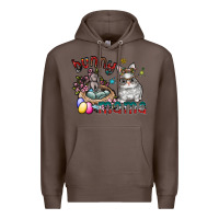 Coffee Bunny mama Premium Hoodie - CowhideDigitalArt