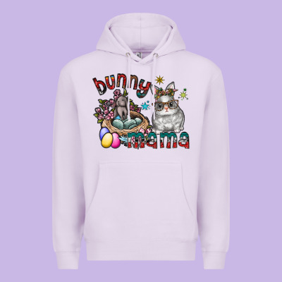 Bunny Mama Premium Hoodie Designed By Cowhidedigitalart