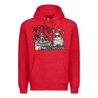 Red Bunny mama Premium Hoodie - CowhideDigitalArt