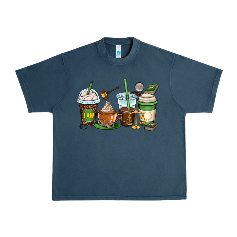Lawyer Coffee Cups Urban Heavy Tee by OliviaCreatesArt | Teevron