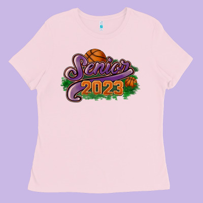 Senior 2023 Basketball Ladies Tee Designed By Howdyjamesfarm