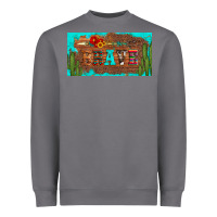 Storm brave turquoise leopard cactus and floral arrow licanse plate Heavyweight Sweatshirt - Artiststas