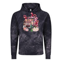 Cloud Black Breast Cancer truck with pumpkins Vintage Hoodie - FaDigitalArtStudio