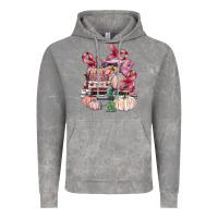Cloud Rock Breast Cancer truck with pumpkins Vintage Hoodie - FaDigitalArtStudio