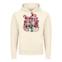 Vintage Artic Breast Cancer truck with pumpkins Vintage Hoodie - FaDigitalArtStudio