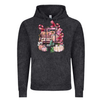 Vintage Black Breast Cancer truck with pumpkins Vintage Hoodie - FaDigitalArtStudio