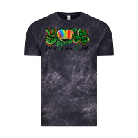 Cloud Black Peace love St. Patrick's Day Vintage Tee - CowGirlArtShop
