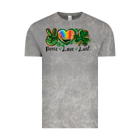 Cloud Rock Peace love St. Patrick's Day Vintage Tee - CowGirlArtShop