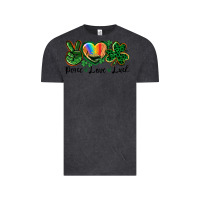 Vintage Black Peace love St. Patrick's Day Vintage Tee - CowGirlArtShop
