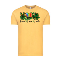 Vintage Mustard Peace love St. Patrick's Day Vintage Tee - CowGirlArtShop