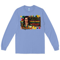 Colony Blue Juneteenth black teacher magic Long Sleeve Tee - FaDigitalArtStudio