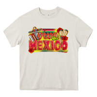 Cream Viva Mexico Heavy Core Tee - texasbilliewilder