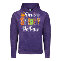 Cloud Purple grandpa family halloween matching shirts, one spooky papaw t shirt Vintage Hoodie - maiPhamDesign