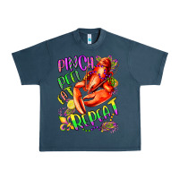 Midnight Navy pinch peel eat repeat mardi gras olivia Urban Heavy Tee - OliviaCreatesArt