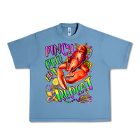 Pebble Blue pinch peel eat repeat mardi gras olivia Urban Heavy Tee - OliviaCreatesArt