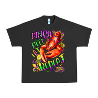 Pigment Black pinch peel eat repeat mardi gras olivia Urban Heavy Tee - OliviaCreatesArt