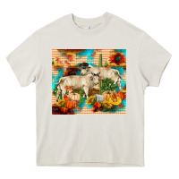 Cream fall charolais bulls Heavy Core Tee - RanaPortraitStore