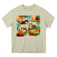 Mossy fall charolais bulls Heavy Core Tee - RanaPortraitStore
