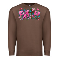 Chestnut cancer faith cross Premium Sweatshirt - AdoDesignShop