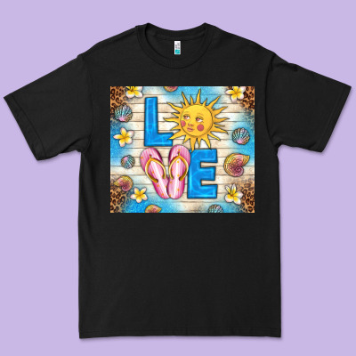 Summer Love Premium Tee Designed By Tumblerdesignbyshophia