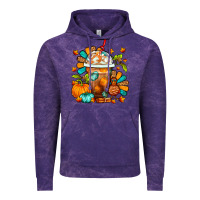 Cloud Purple Thanksgiving Frappe Coffee Vintage Hoodie - FaDigitalArtStudio