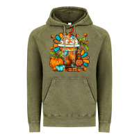 Vintage Olive Thanksgiving Frappe Coffee Vintage Hoodie - FaDigitalArtStudio