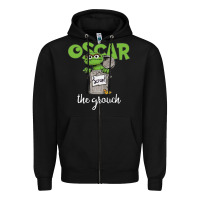 Black oscar the grouch Zipper Hoodie - maiPhamDesign