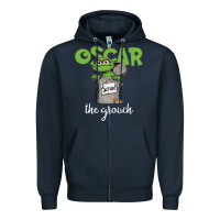 Navy oscar the grouch Zipper Hoodie - maiPhamDesign